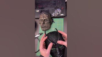 Tubes and Texture: Sculpting Continues: Part 3.  #mask #diy