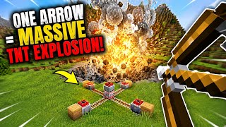 🏹💥 What Happens When One Arrow Triggers a Massive TNT Explosion 🤯