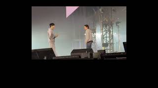 Jungkook And Jin Playfully Kicking Each Other Bts Concert Tokyo Day1 Soundcheck