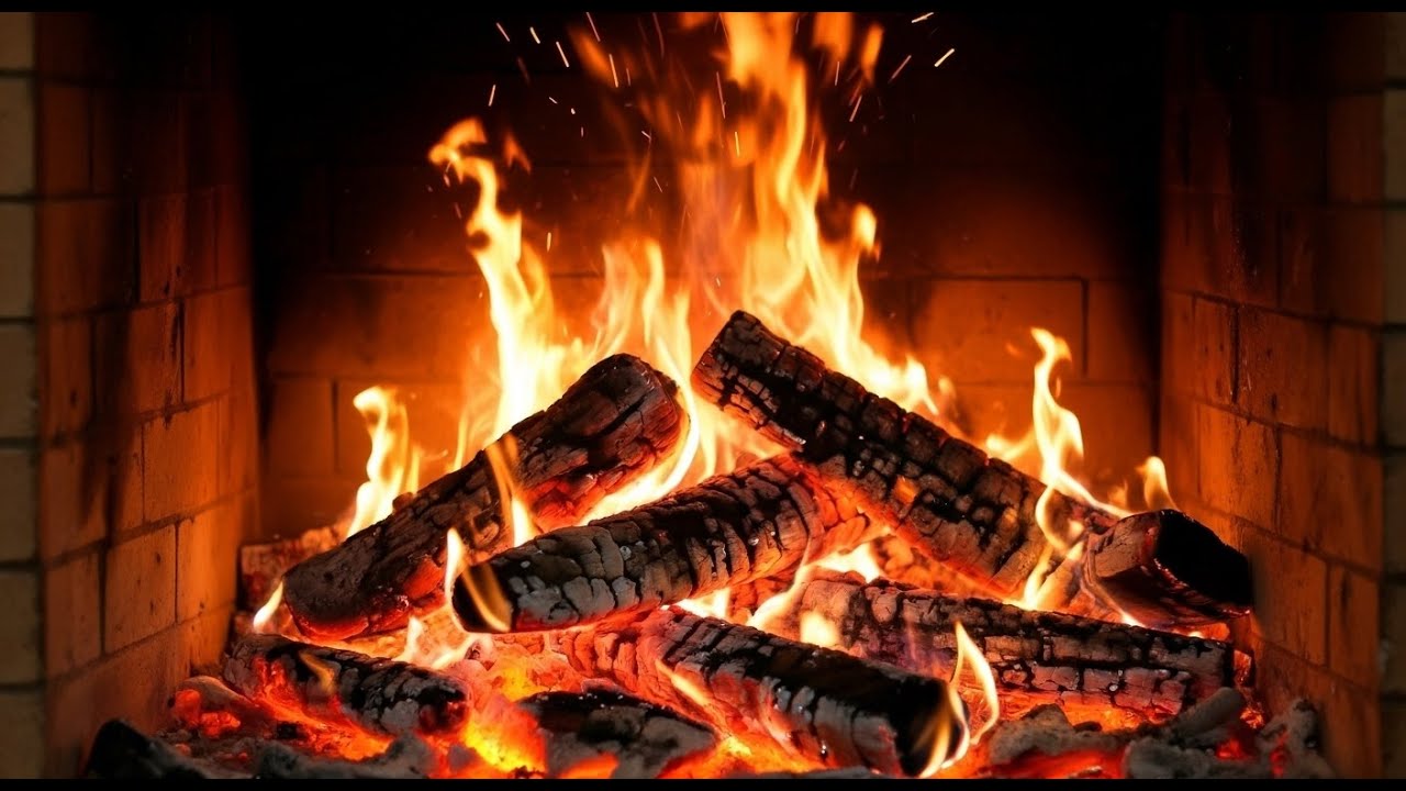 🔥 Cozy Fireplace 4K (LIVE 24/7). Fireplace with Crackling Fire Sounds. Christmas Fireplace 2026