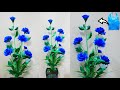 Mawar biru dari plastik kresek | DIY bestout of plastic bags used
