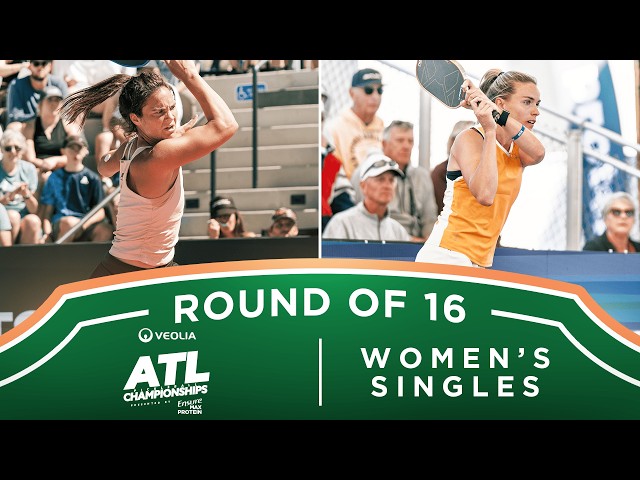 Lea Jansen v Judit Castillo at the Veolia Atlanta Pickleball