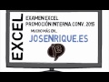 Examen Excel PI Auxiliar Estado Oposiciones 2015