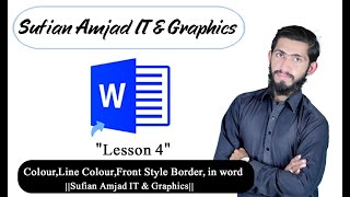 About Word Colour,Line Colour,Front Style Border, in word 