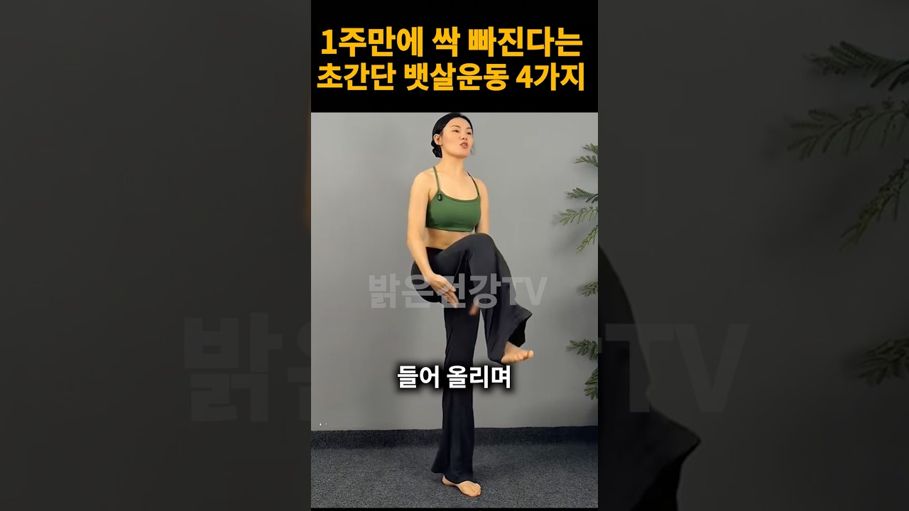 복근운동보다 100배 효과 좋다는 초간단 뱃살 운동 #중년운동