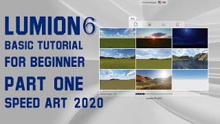 LUMION 6 Basic Tutorial for Beginner, LUMIION 6 PART  1  Speed Art 2020