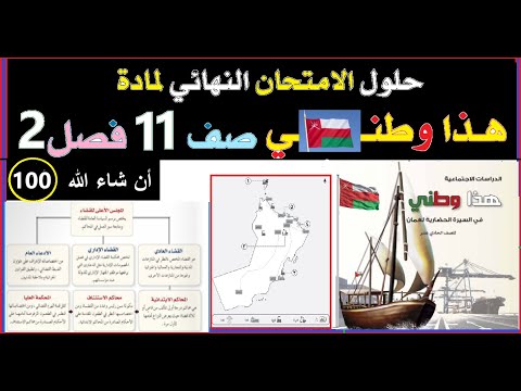 حل امتحان حادي عشر مادة هذا وطني فصل ثاني2024 سلطنة ع مان