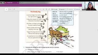 Grade(7) English Poem(2) The Greedy Dog ( Alliteration, Semi-Regular Rhyming Scheme)