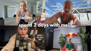 2 days with me training fat loss food shop physio updates and what i eat in a calorie deficit