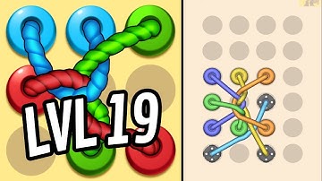 🪢 TANGLED LINE 3D 🪢 Level 19 🧩 Gameplay Walkthrough