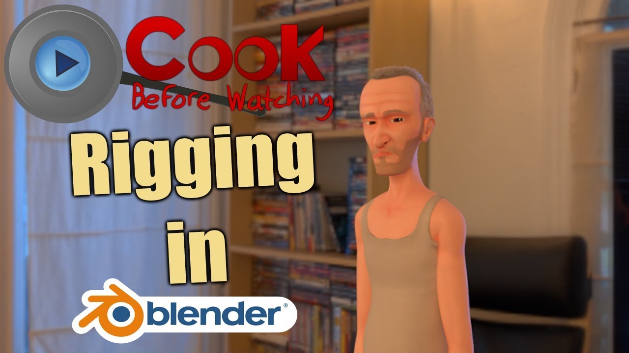 Rigging a Middle Aged Couch Potato in Blender Part_11