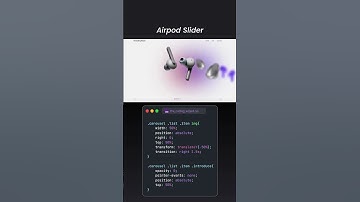 Airpod Slider Website Design Tutorial | HTML & CSS Carousel Animation