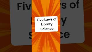 Five laws of Library Science #5laws #librarysciencenotes