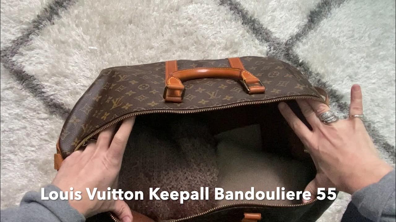 How to pack a Vintage Louis Vuitton Keepall 55 for a 15 day trip