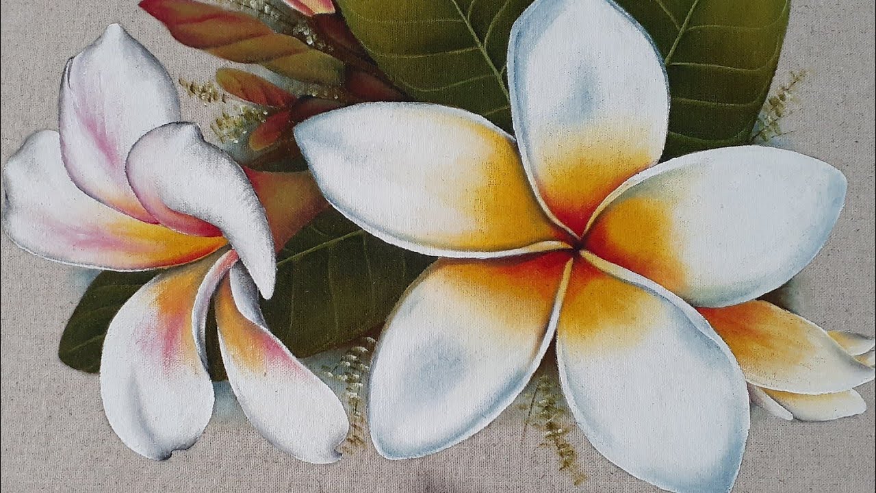 Pintura em tecido de cacho de jasmim (terceira parte) - thptnganamst.edu.vn | Pinturas  de flores, Pintura em tecido, Pintura de flores