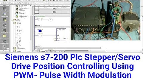 Siemens s7-200 Plc Stepper Drive Position Control Using Pulse Width Modulation