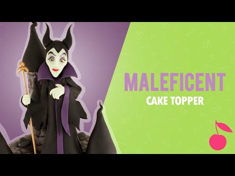 Maleficent Sugar Cake Topper Tutorial | How To Sugar Model | Cherry Toppers