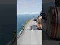 Cars &amp; Ambulance Van vs Giant Pit Bollards #beamngdrive #beamng #shortvideo #asmr #shorts #happy