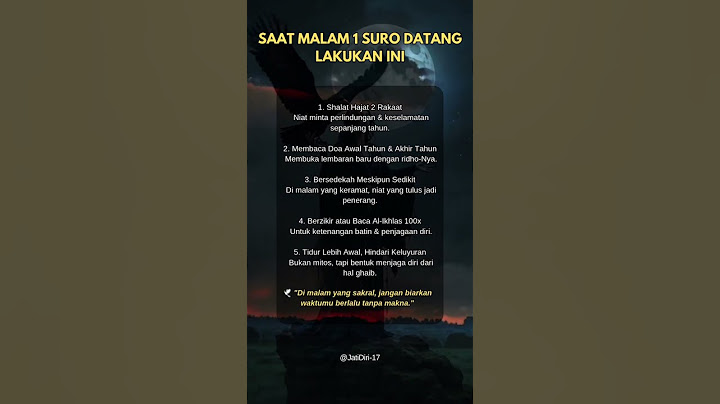 Saat malam 1 suro datang lakukan ini #story #motivasi #quotes #dakwah #inspiration #1suro