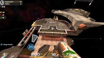 Quake live free for all with bots. to 50 scores.