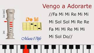 Video thumbnail of "vengo a adorarte (flauta y guitarra)"