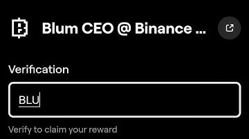 Blum CEO @ Binance Blockchain Blum Video Code |Blum CEO @ Binance Blum Today Verification Keyword