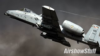 A-10 Warthogs Low Flybys + Pyro! - EAA AirVenture Oshkosh 2023