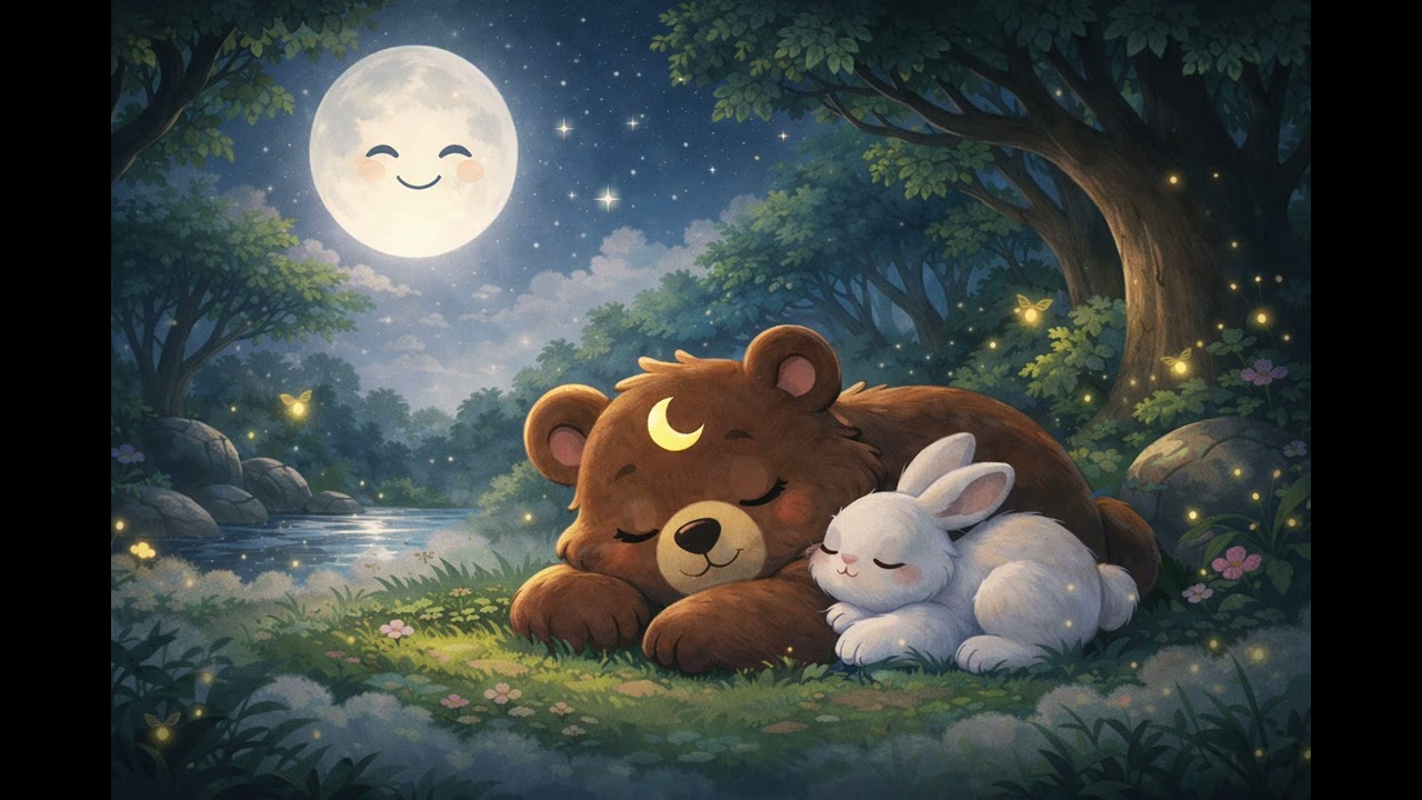 Moonlit Drift Flute Gentle Baby Sleep Music  | Kids Bedtime music #babynighttime #babysleepmusic