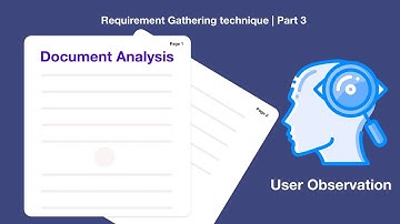 Requirement Gathering Techniques | Part 3 | Document Analysis | User Observation