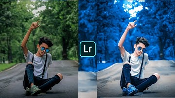 lightroom moody blou photo editing tutoiral | lightroom background colour change perset