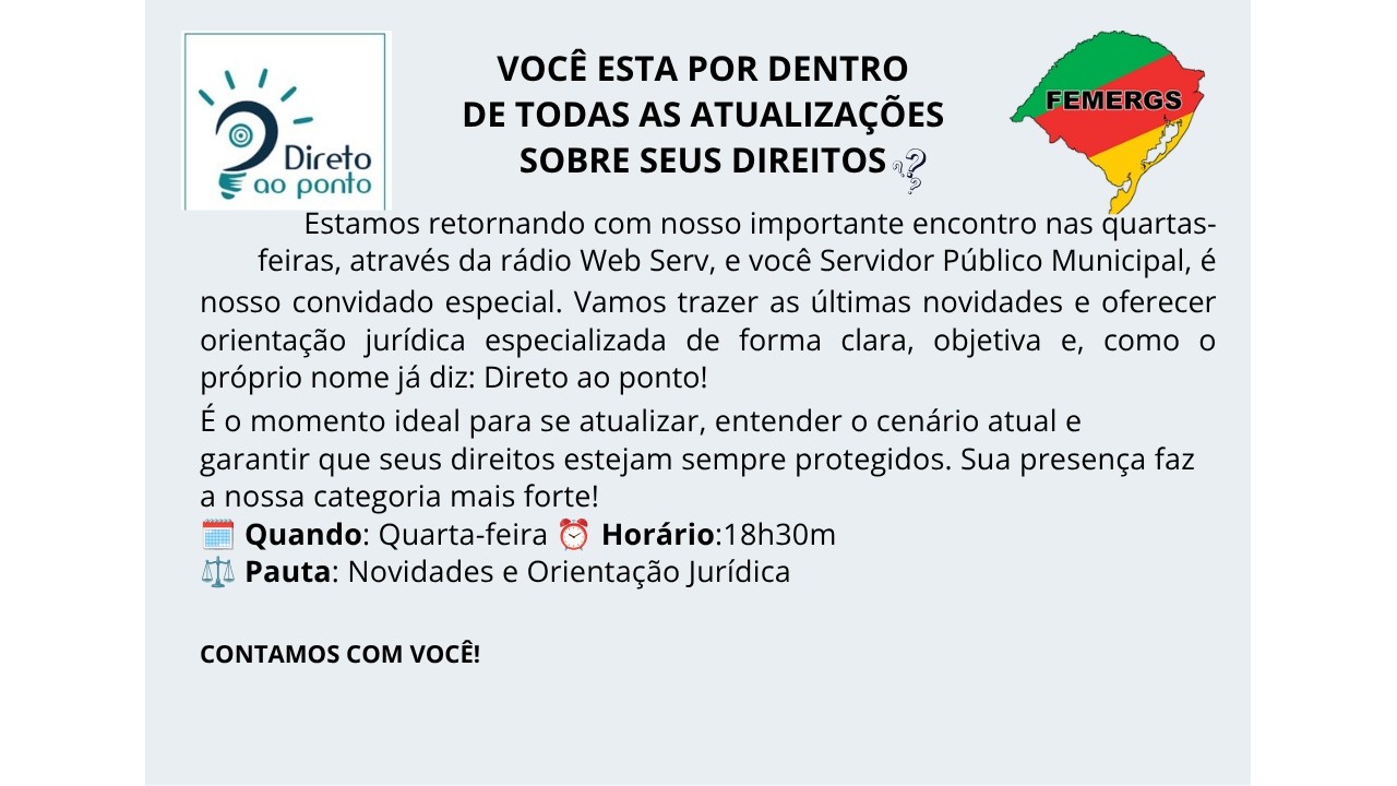 DIRETO AO PONTO