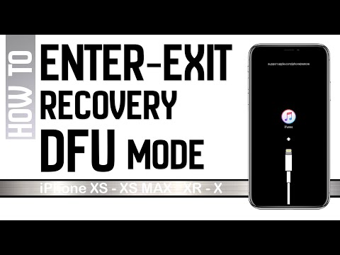 Hoe te Enter / Exit iPhone Recovery Mode & DFU-modus iPhone XS / XS MAX / XR / X