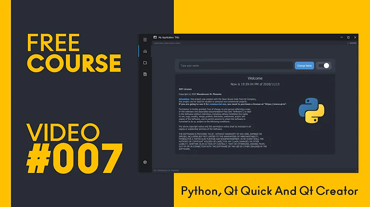 PYTHON and QT QUICK - Minimize, Maximize, Restore and Close Buttons - [MODERN GUI] - #Video007