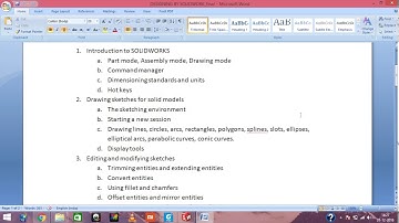 Solid Works - Video_0 - Introduction