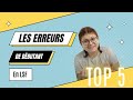 Top 5 des erreurs que font les débutants en LSF !