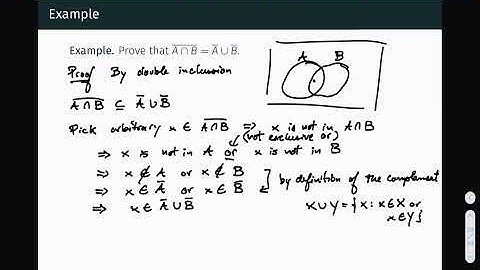 Proof Techniques - Proving set equality