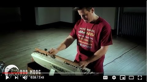 2021 Minimoog Raffle - Minimoog Model D In Custom African Makore Wood Cabinet