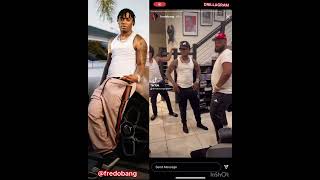 Fredo Bang makes fun of Bobby Shmurda’s dance moves 😂😂😭🔥💯