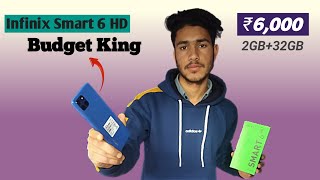 Infinix Smart 6 HD Unboxing & Review || Best Smartphone Under 6000 || Budget phone