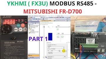 P1: YKHMI tích hợp PLC FX3U điều khiển Modbus RS485 FR-D700