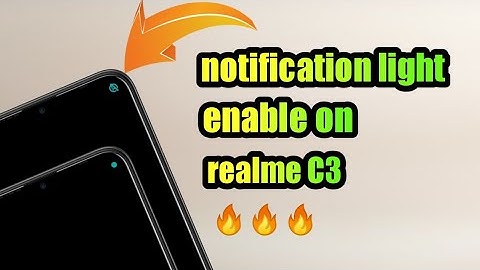 how to enable notification light on realme C3|notification light enable on realme C3 & realme device