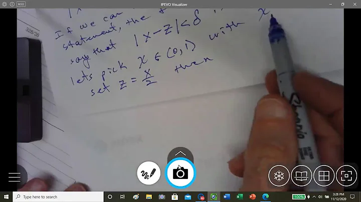 3.5 Video #2 prove f(x) = 1/x is not uniformly Continuous