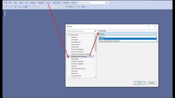 Change Language to English in Visual Studio