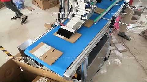 Automatic unfold small cardboard box labeling machine label applicator
