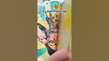 Gelli Printing Transfer from Laser Print #shorts #gelliplateprinting #gelprint #artprocess