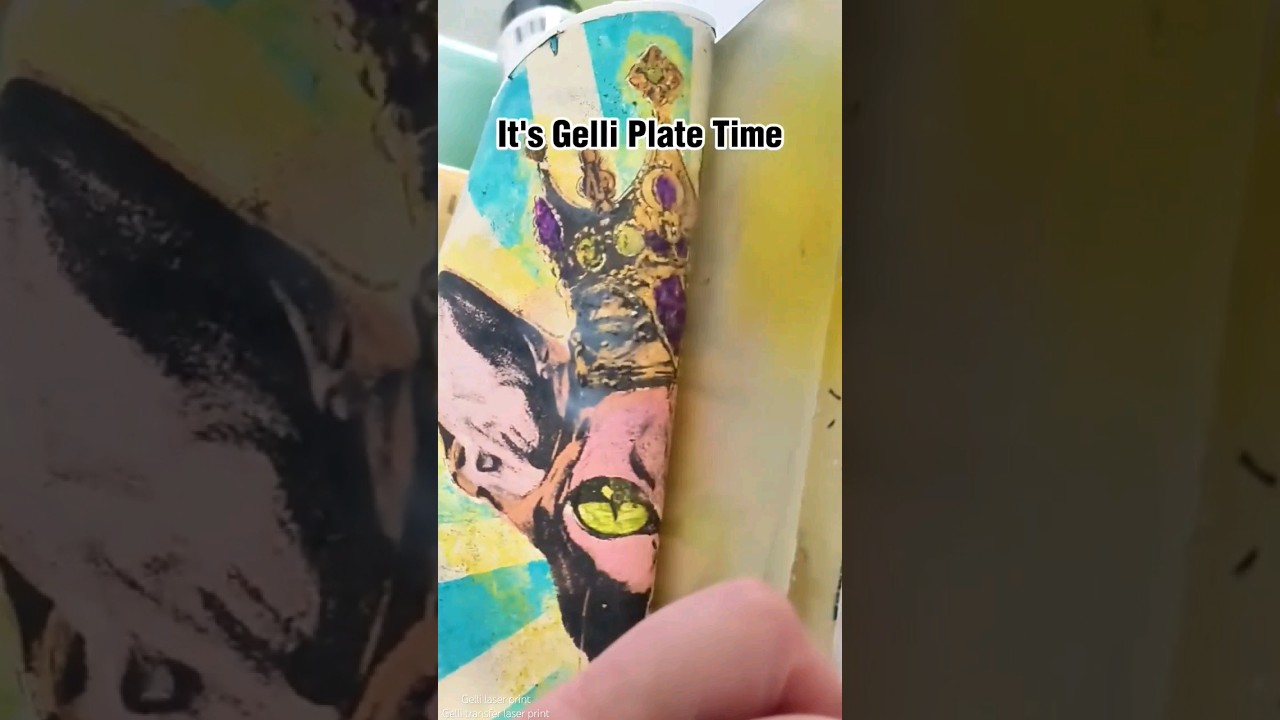 Gelli Printing Transfer from Laser Print 