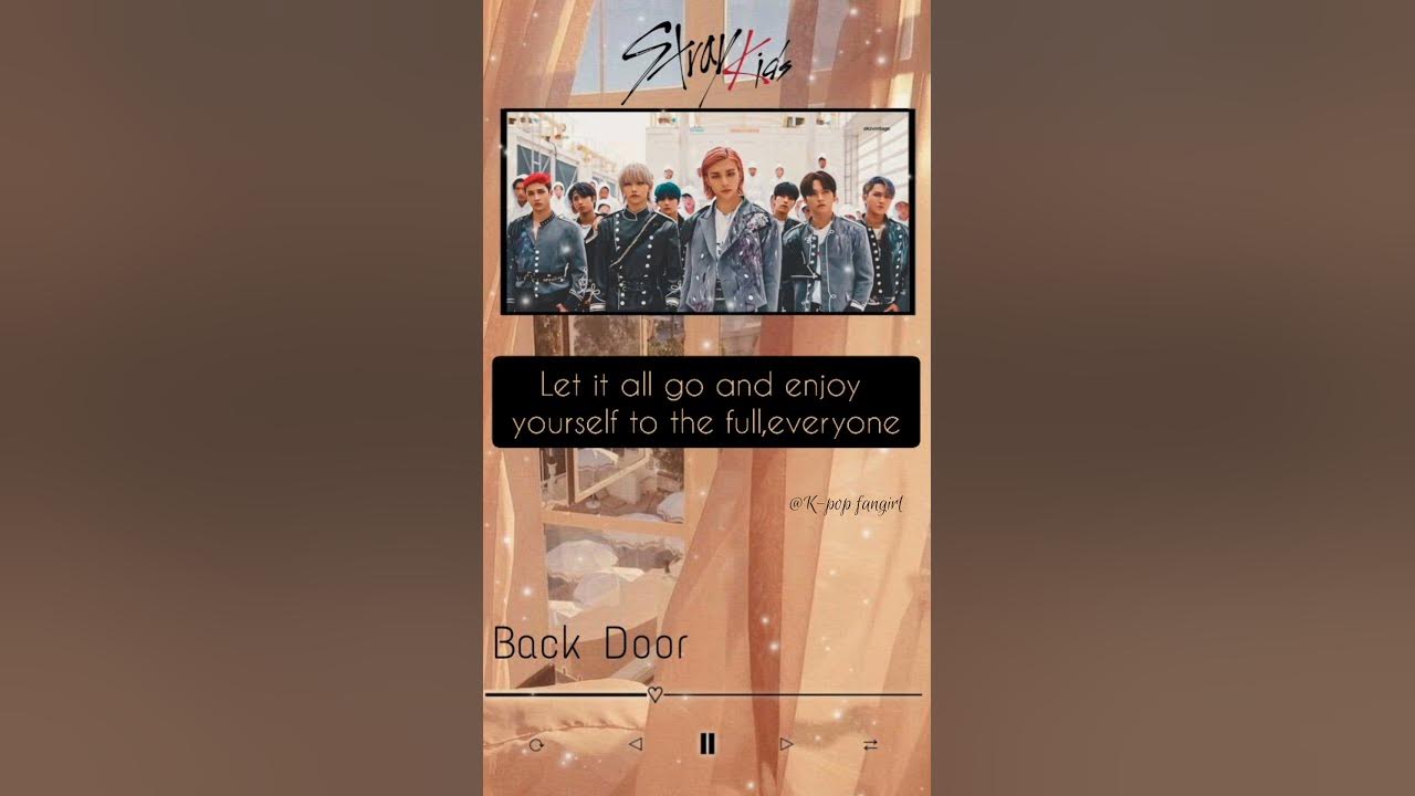 💕Stray Kids_Back Door💕English lyrics with aesthetic picture💕#straykids#kpop#aesthetic#shorts 💕