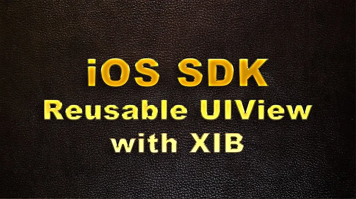iOS SDK Reusable UIView with XIB