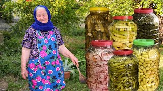 Nənəmin bağında TURŞULAR🫑🌶️🍅🍆BADIMCAN,KƏLƏM,BOLQAR BİBƏRİ,KÖK turşusu