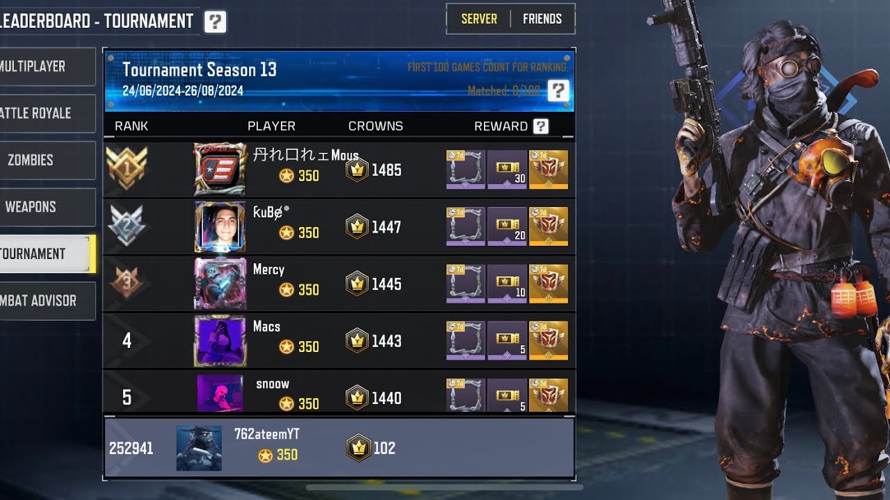 From 100k to top 100 in Alcatraz codm? Battle royal codm gameplay - YouTube